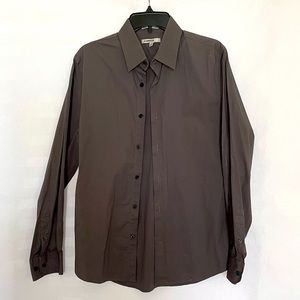Express grey dress shirt fitted style in size medium